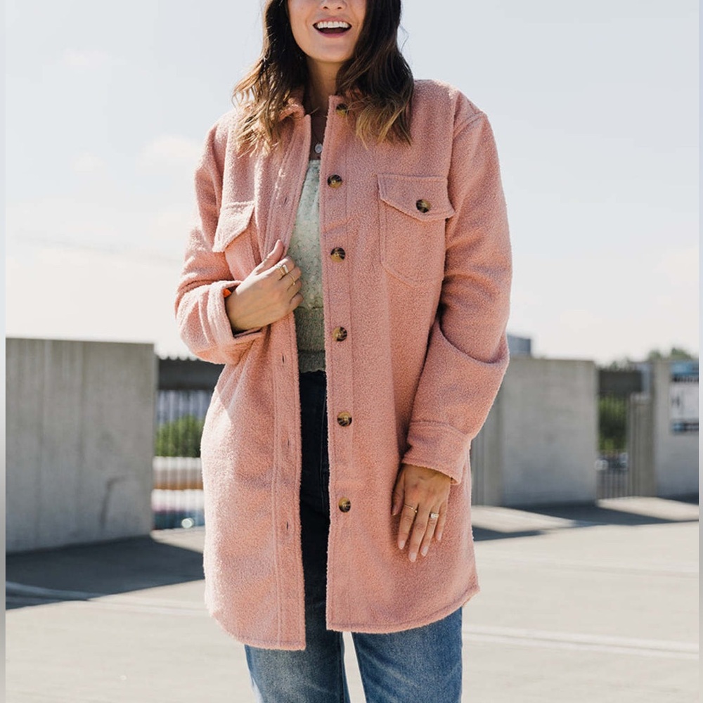 NWOT JACKSON ROWE PANAMA BITTERSWEET COAT/Shacket